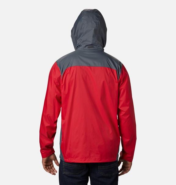 Columbia Glennaker Lake Rain Jacket Red For Men's NZ76915 New Zealand